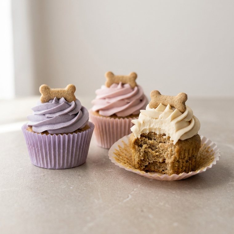 Cupcakes naturais para cães e gatos
