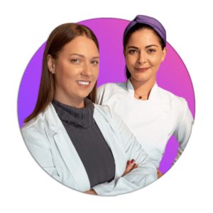 Médica veterinária Bettina Michalak e a Chef Internacional e Pâtissier Carol Sprot