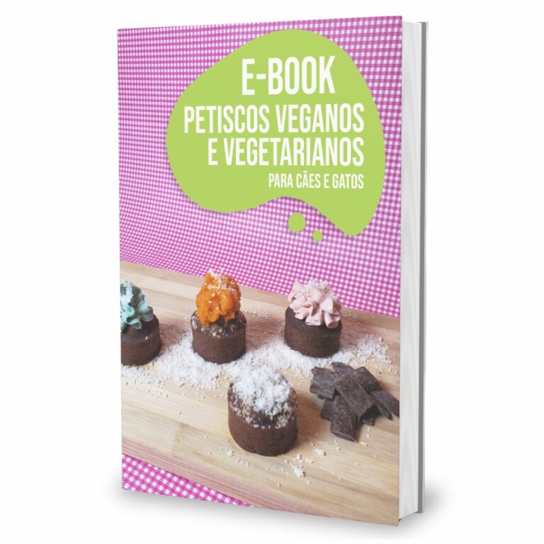 E-book de petiscos veganos e vegetarianos para cães e gatos